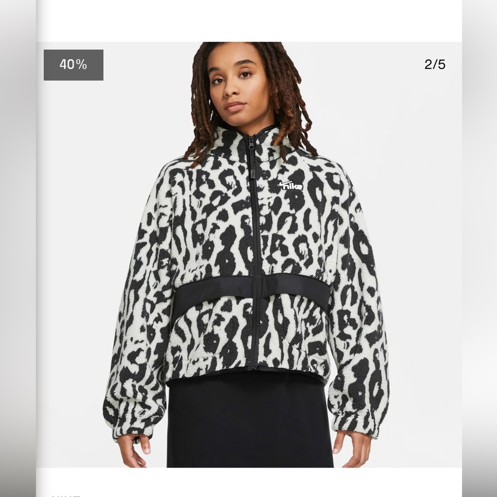 Nike Women's Dark Smoke Grey/Black/Black/White Jacket